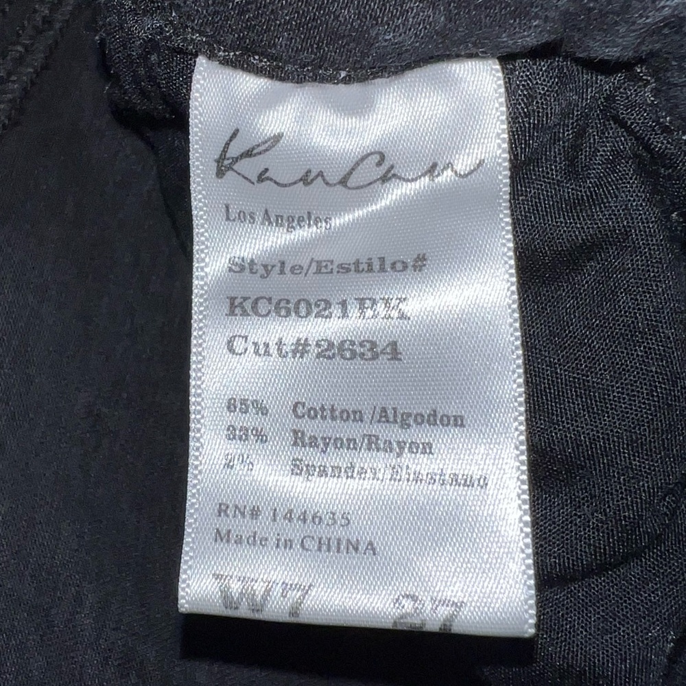 Kancan distressed black cropped jeans size 7/27 - Picture 8 of 10